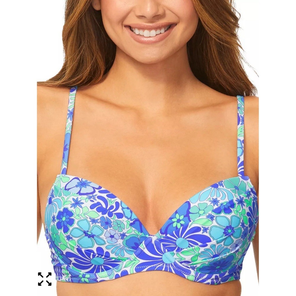 Raisins Juniors' Moonshadow Underwire Bikini Top. Size M